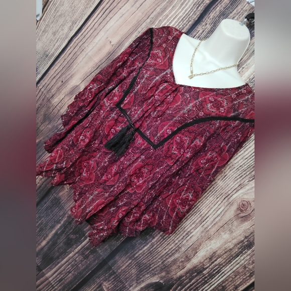 2 For 25$ Maurices Women's Red Bohemian Top Size 0× - Picture 2 of 5